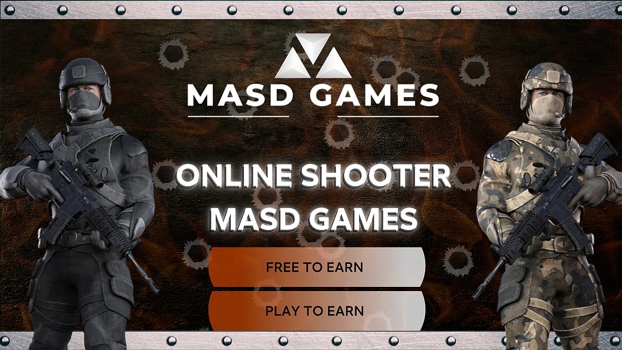 В новом 3D шутере «MASD GAMES» можно будет играть и зарабатывать